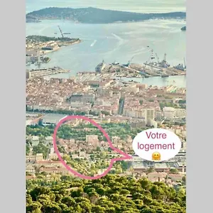 Balcon Du Faron- Proche Gare&centre - Clim Appartement